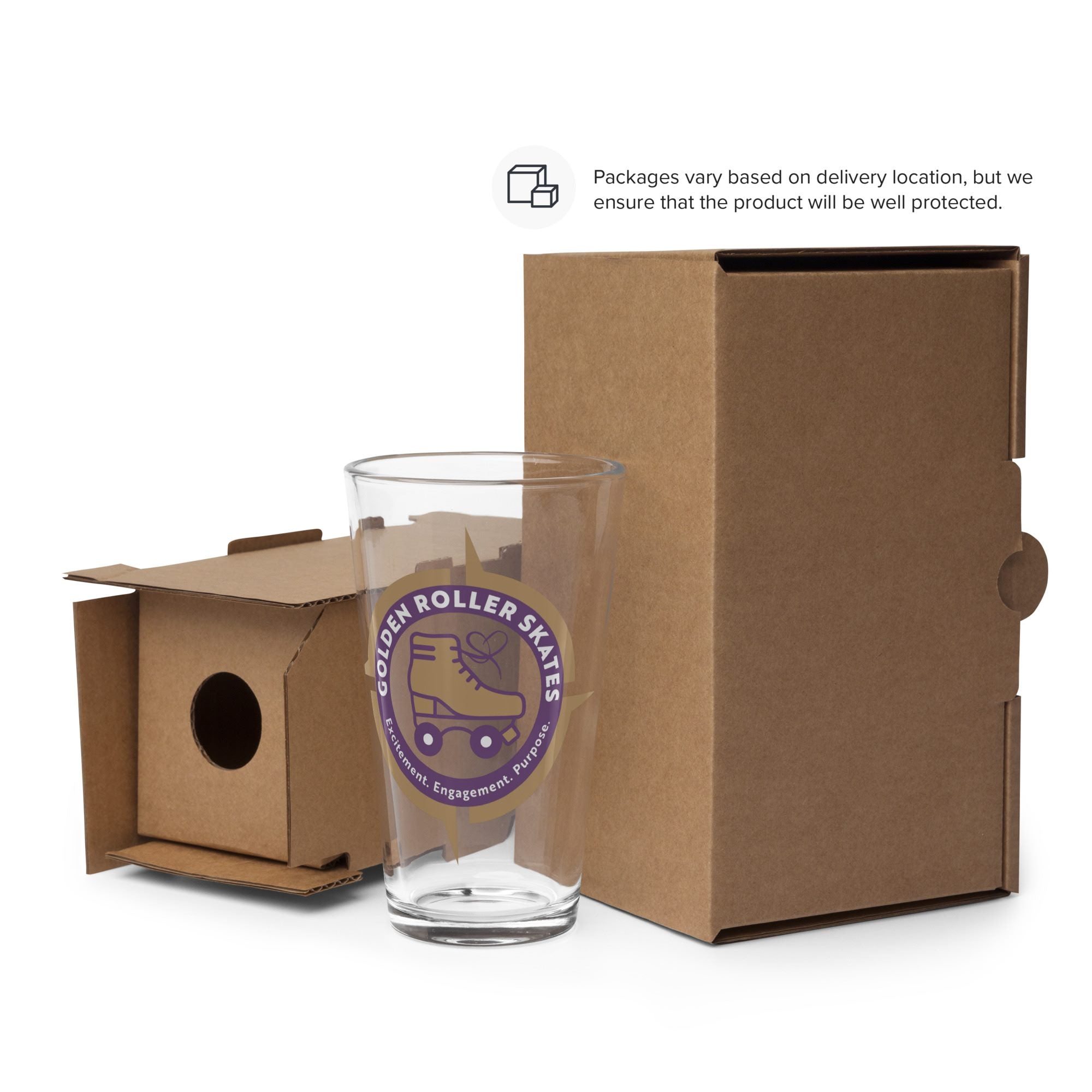 Logo Shaker Glass Pint Delivery Box