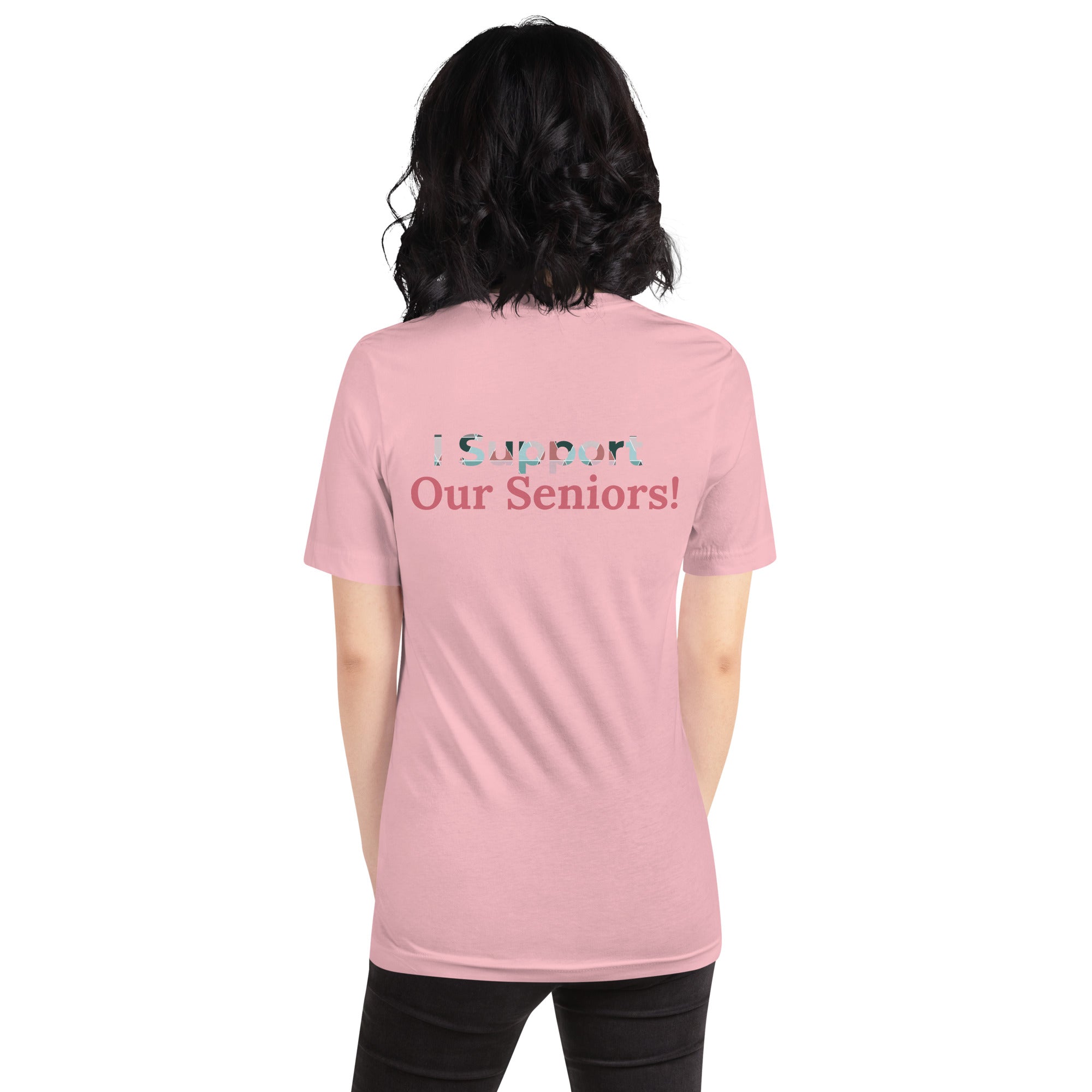 unisex staple t-shirt pink back